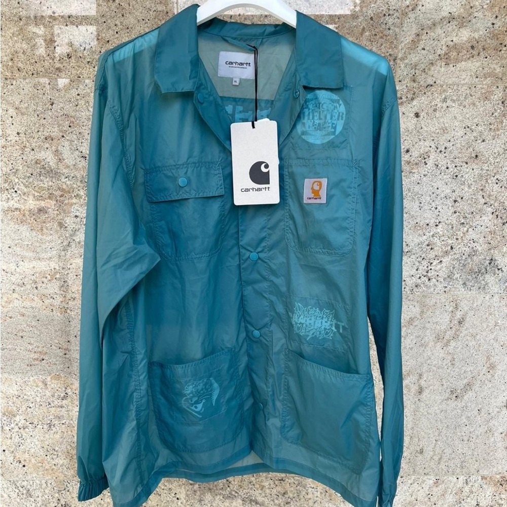 Brain Dead x Carhartt “ chore coat in petrol blue”